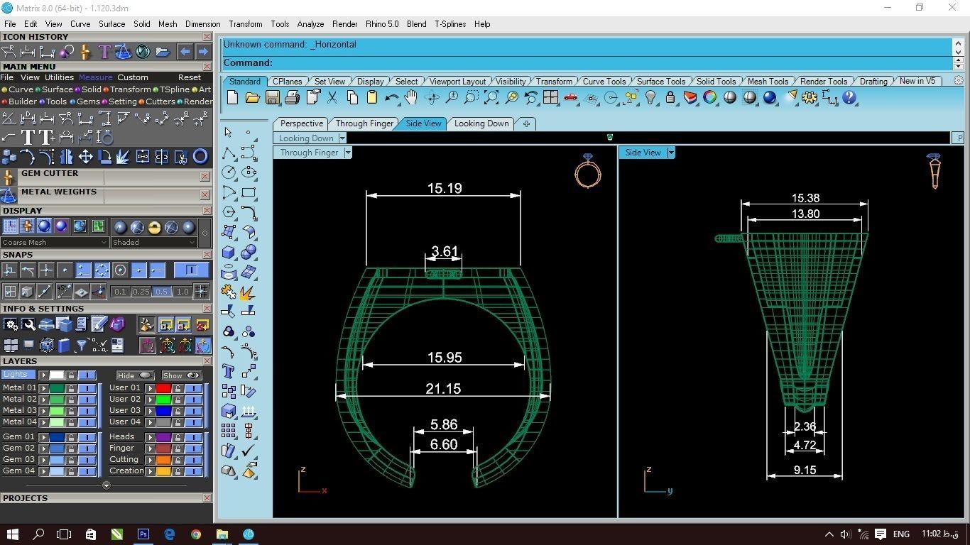 90 models of fashion  rings with gemstones 3D model_53