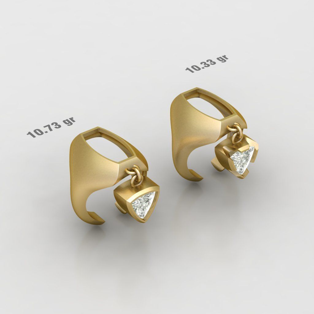 90 models of fashion  rings with gemstones 3D model_32
