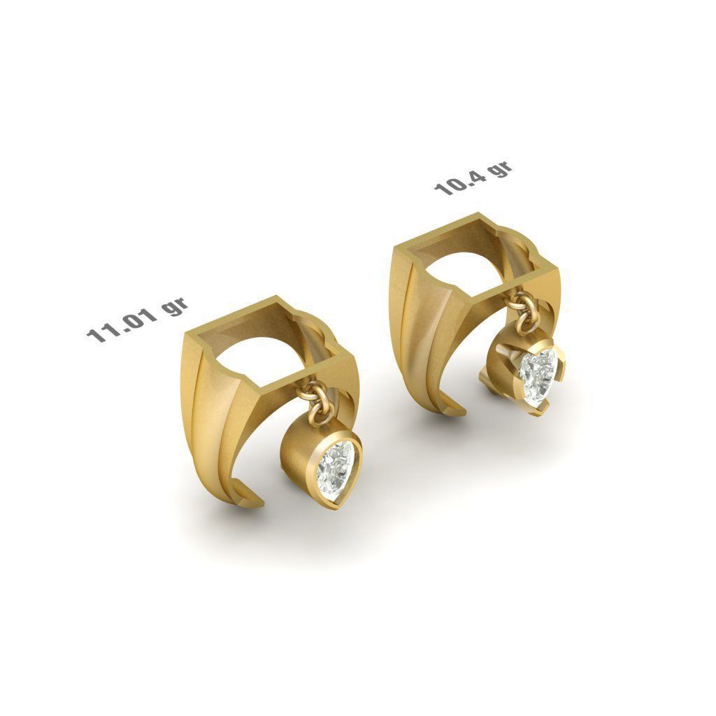 90 models of fashion  rings with gemstones 3D model_44