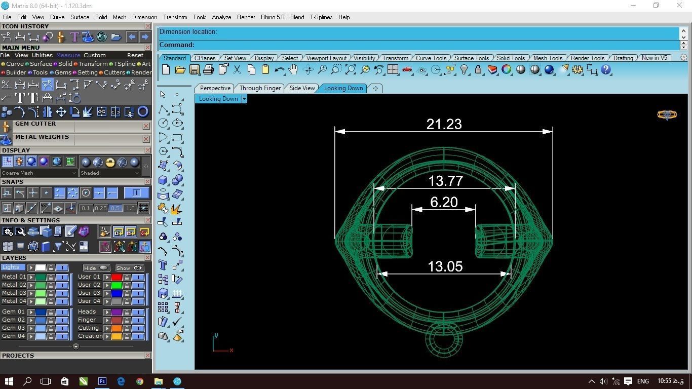90 models of fashion  rings with gemstones 3D model_55