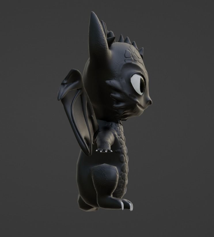 Cartoon style Dragon 3d model Low-poly 3D model_7