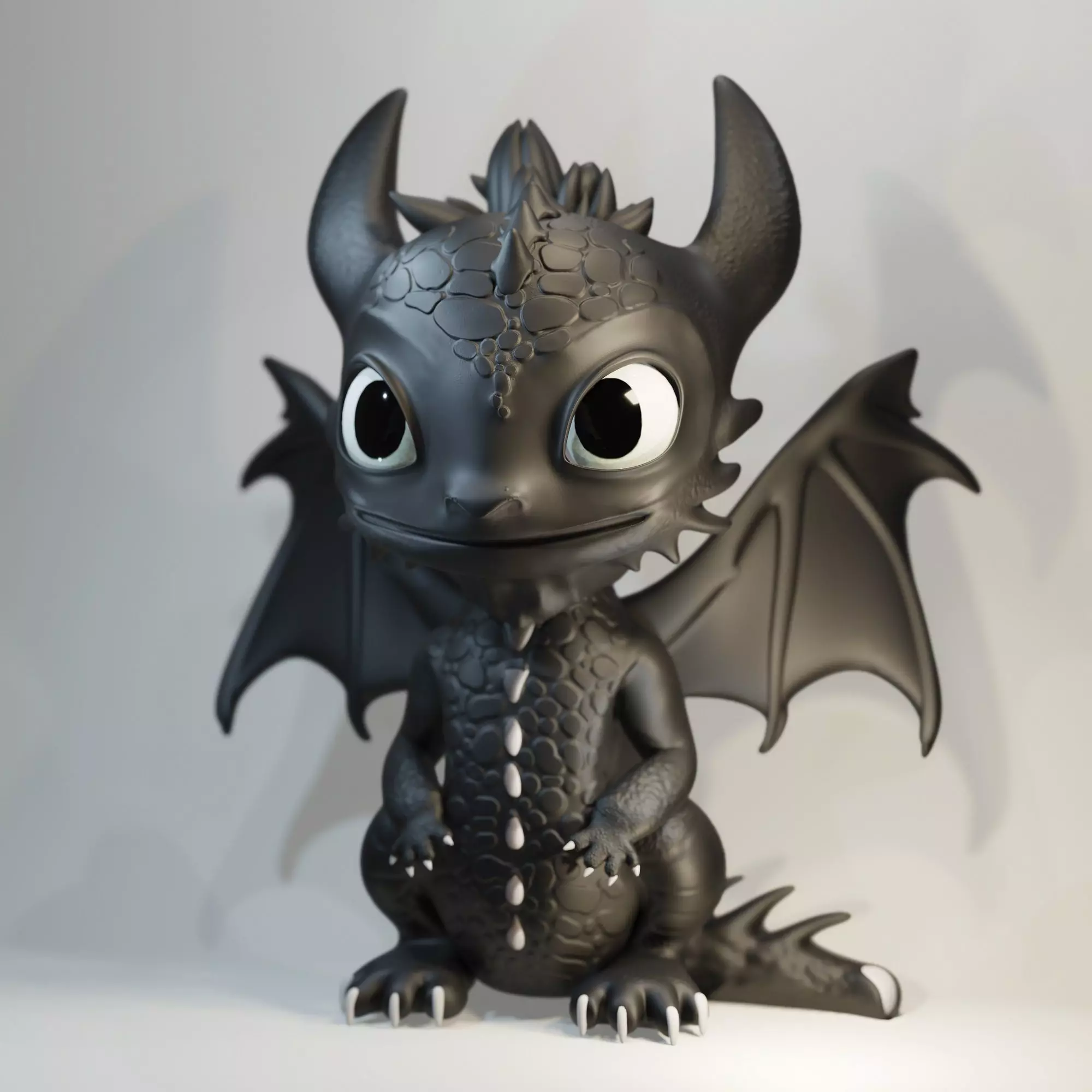 Cartoon style Dragon 3d model Low-poly 3D model_0