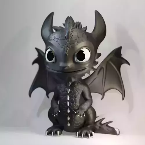 Cartoon style Dragon 3d model 