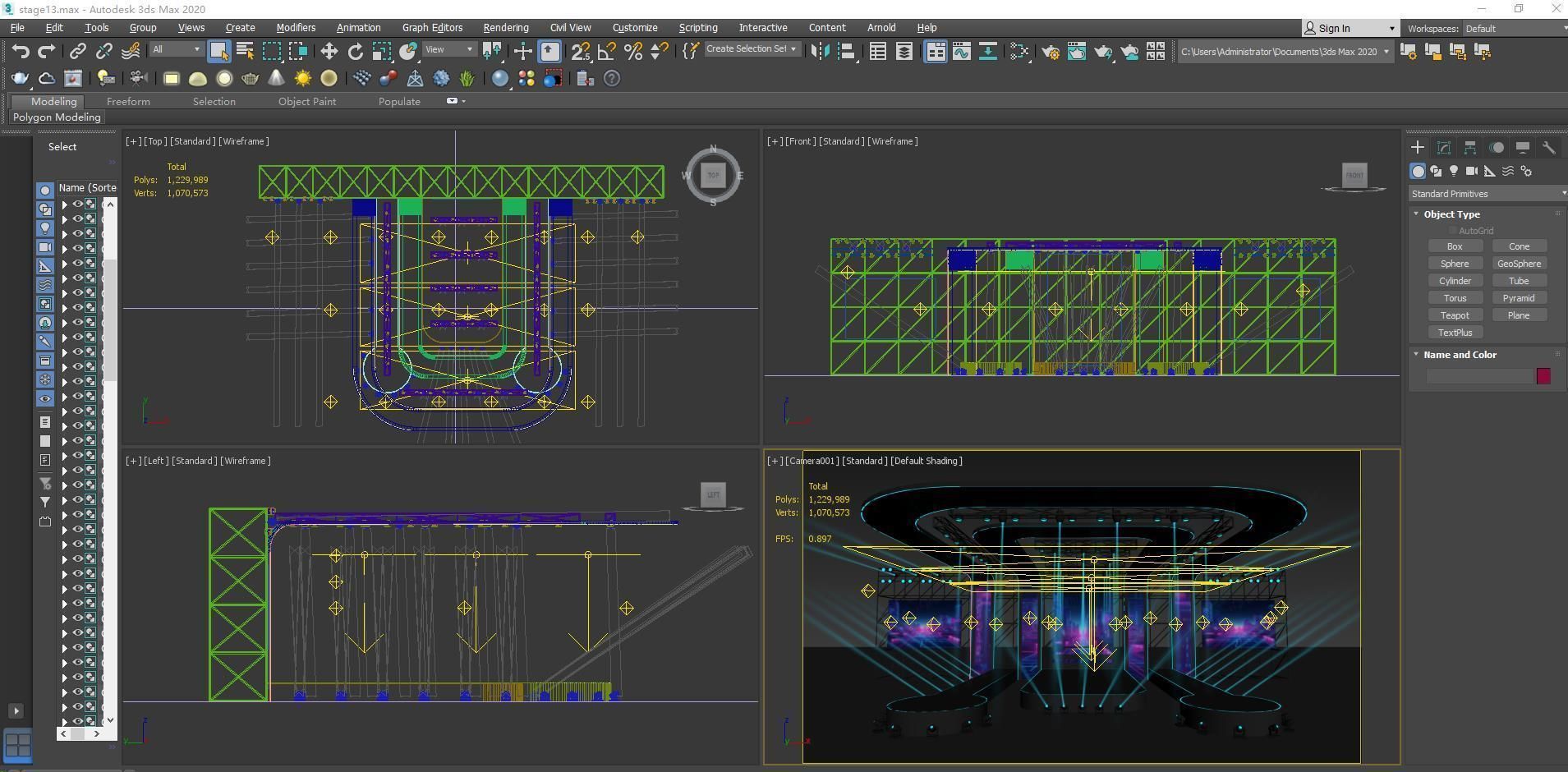 Concert stage 04 design 3D model_6