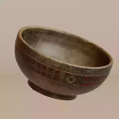 African wooden bowl
