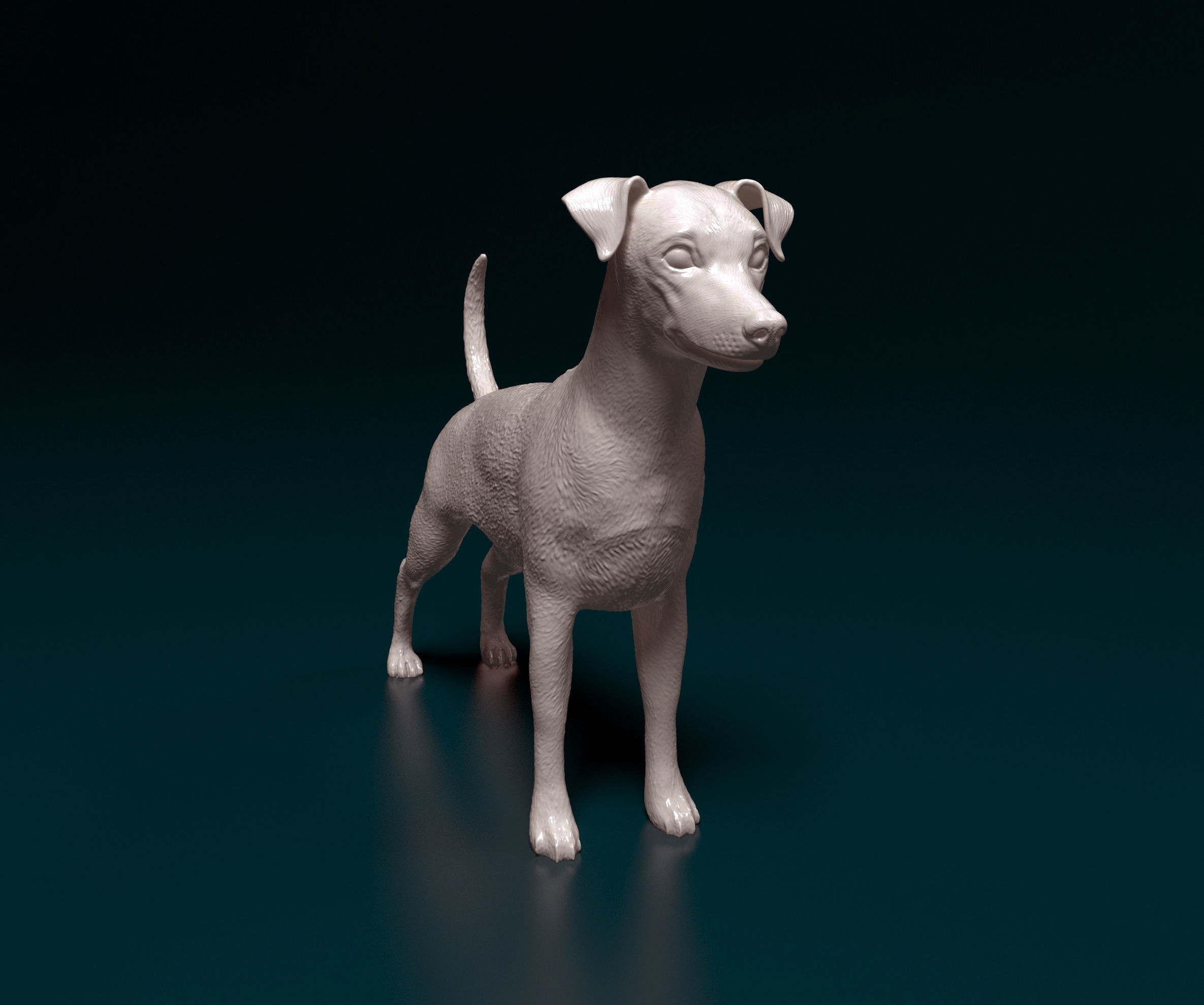 Zwerg Pinscher dog 3D print model_3