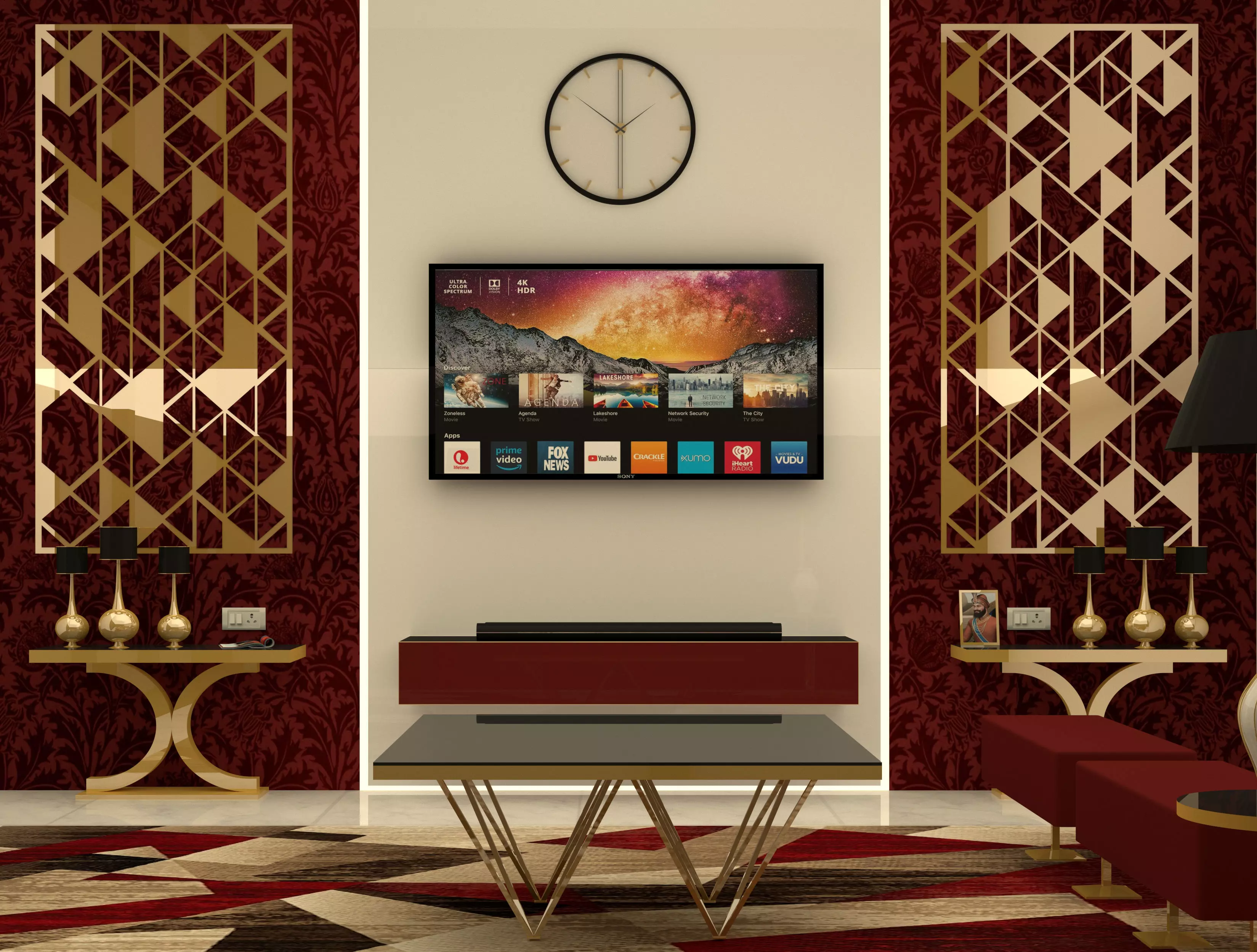 Interior design for Living 3D model