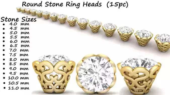 Ring Heads Type 14 -15pc 