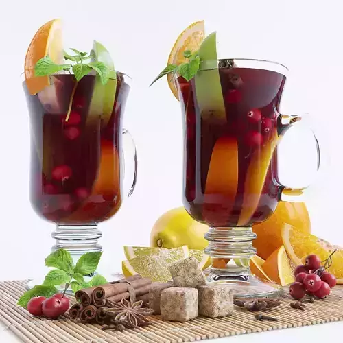 Mulled wine 3D model