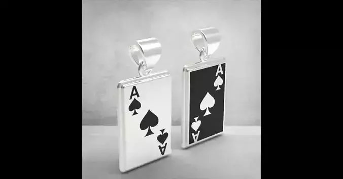 ACE POKER PENDANT 2 FACE