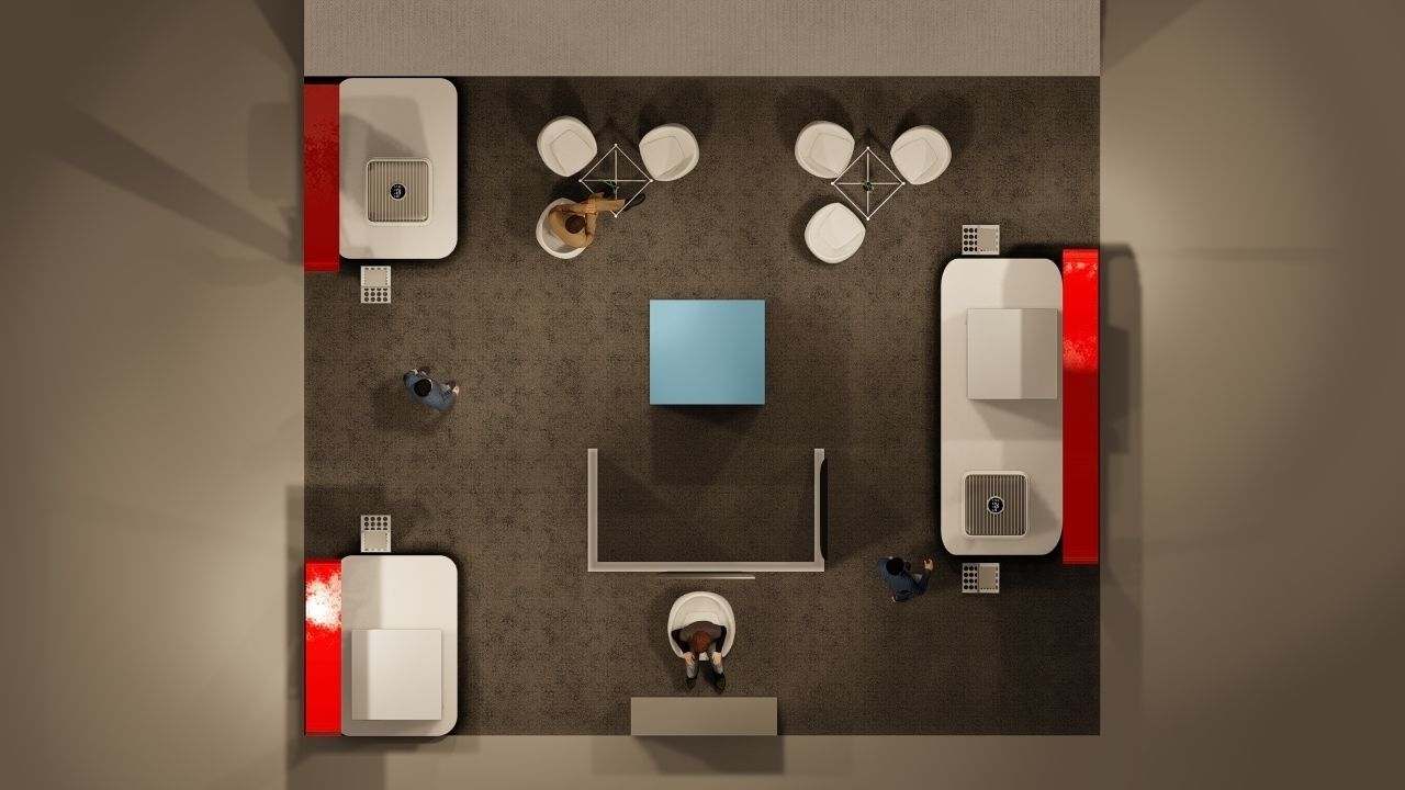 Exhibition Model trade show booth 3D model_4