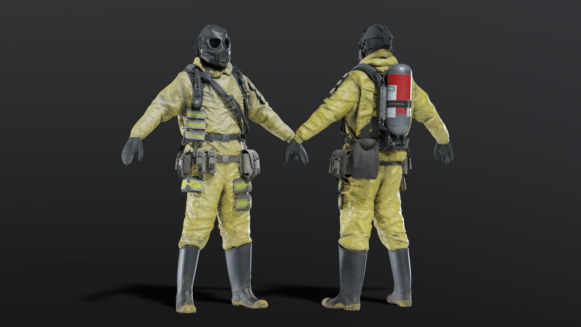 HAZMAT NBC Suit  3D model_2
