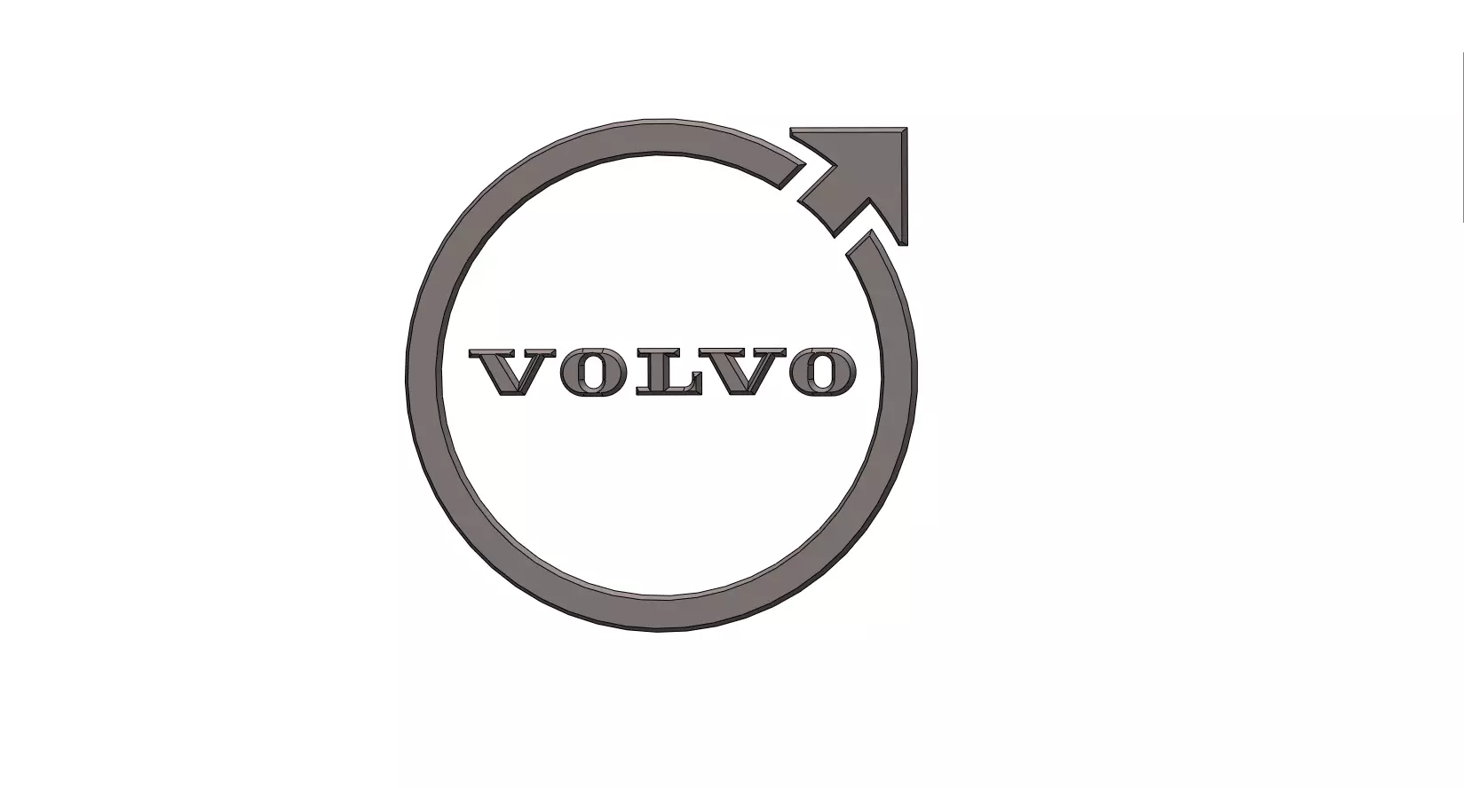 Volvo Logo 3D print model_0