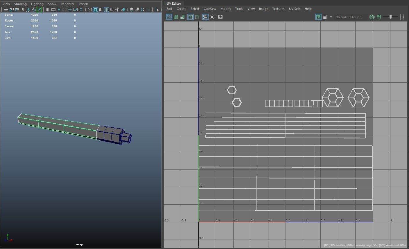 SIFI GUN-SILENCER Low-poly 3D model_7