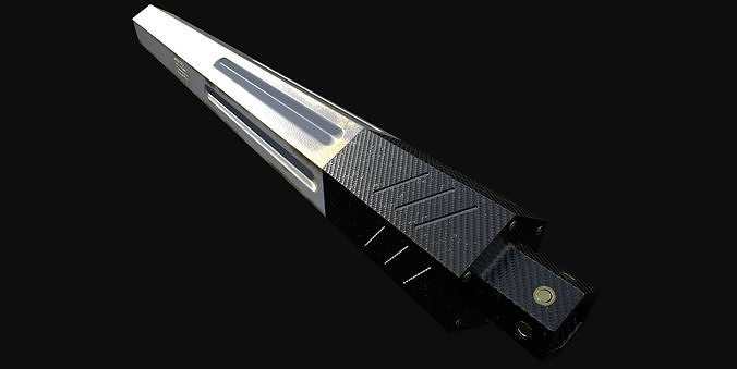 SIFI GUN-SILENCER Low-poly 3D model