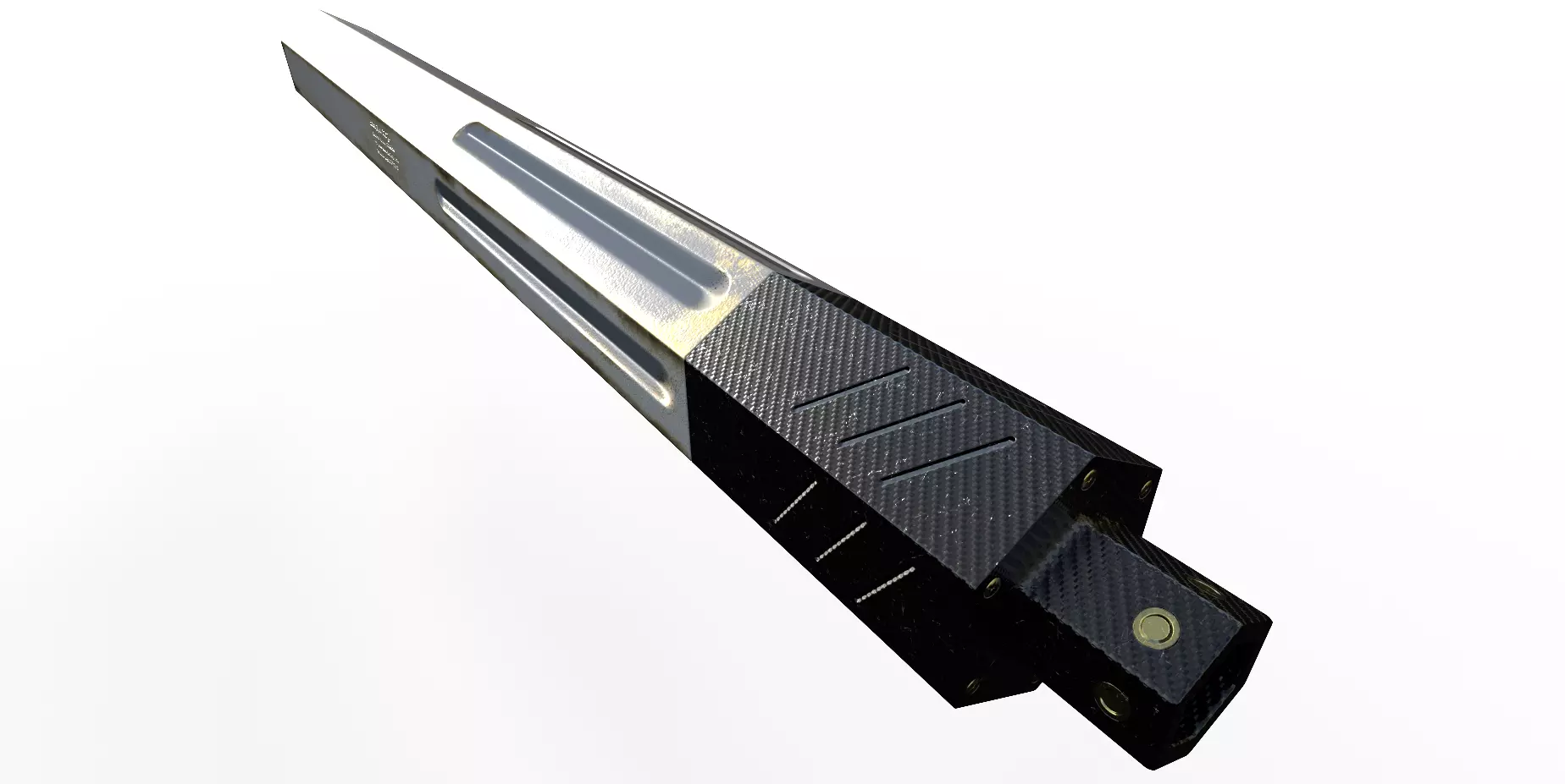 SIFI GUN-SILENCER Low-poly 3D model_0