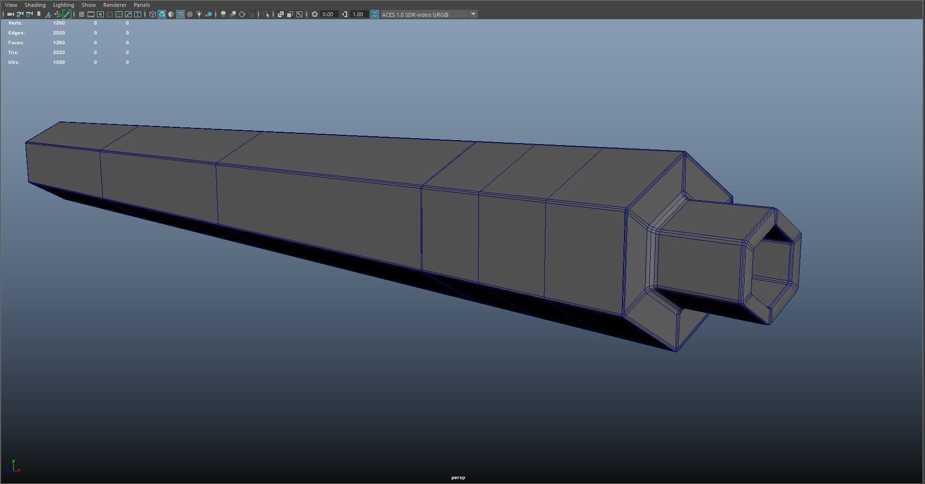 SIFI GUN-SILENCER Low-poly 3D model_6