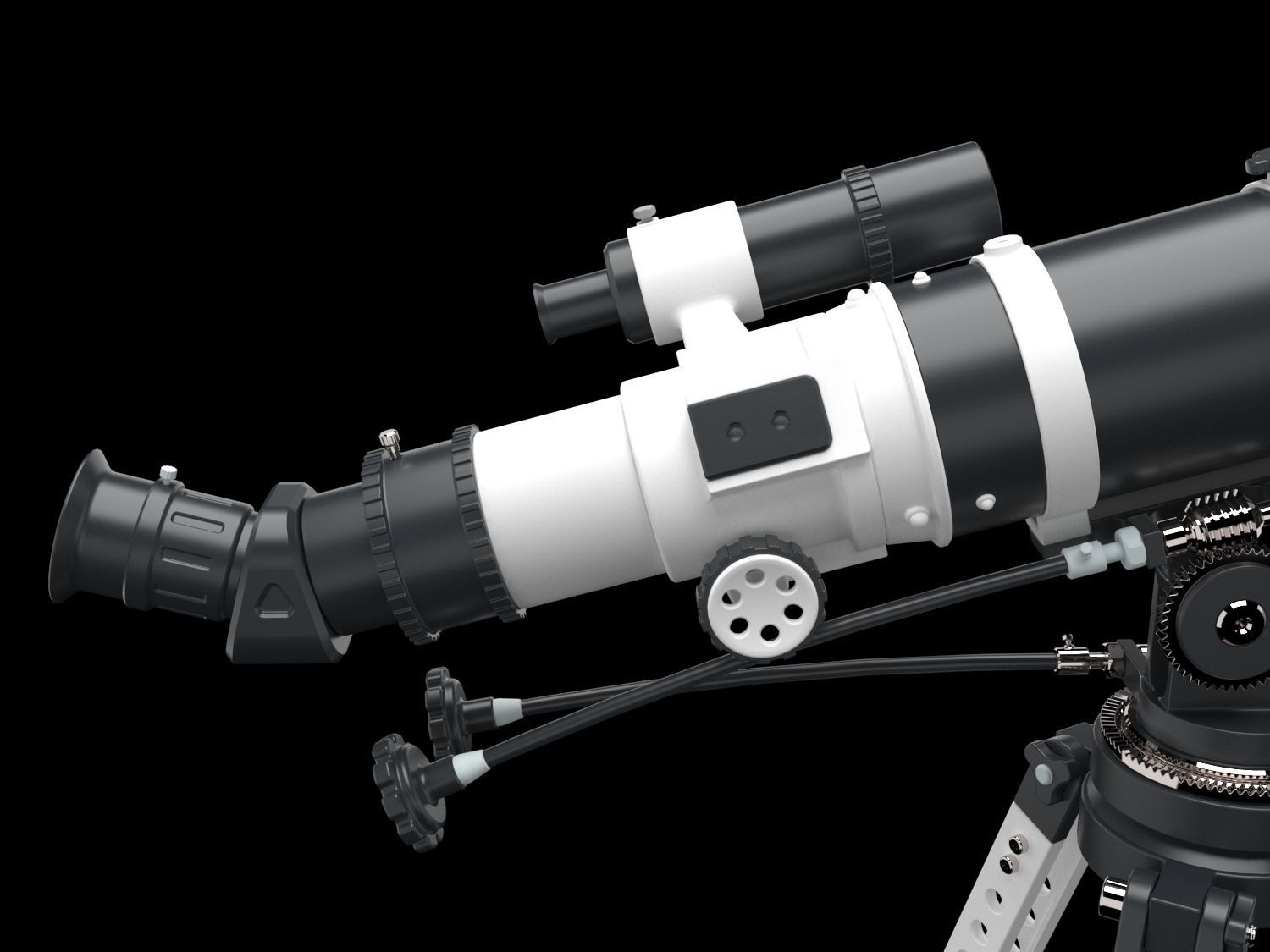 Space Hunter Telescope 3D model_7