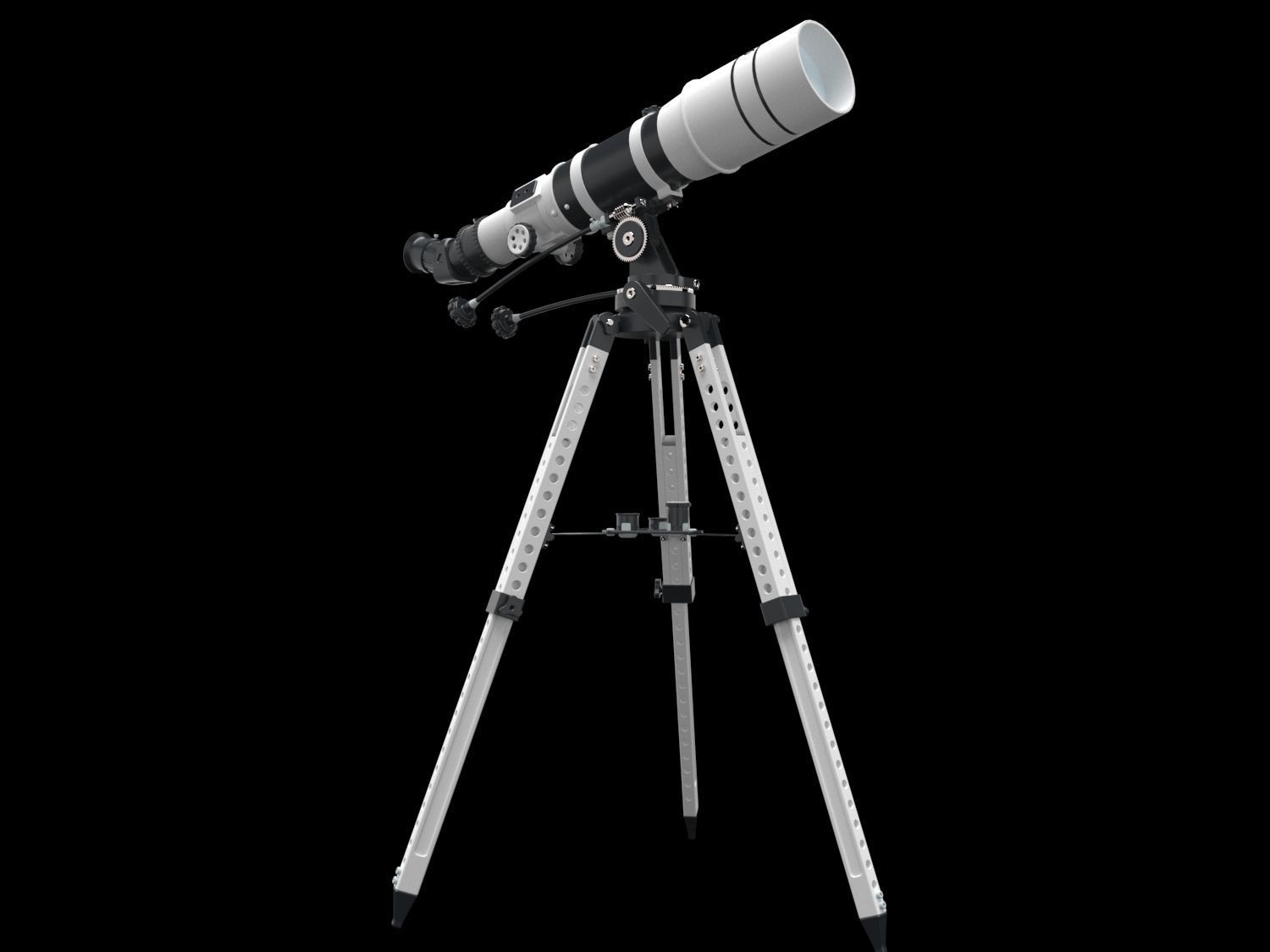 Space Hunter Telescope 3D model_1