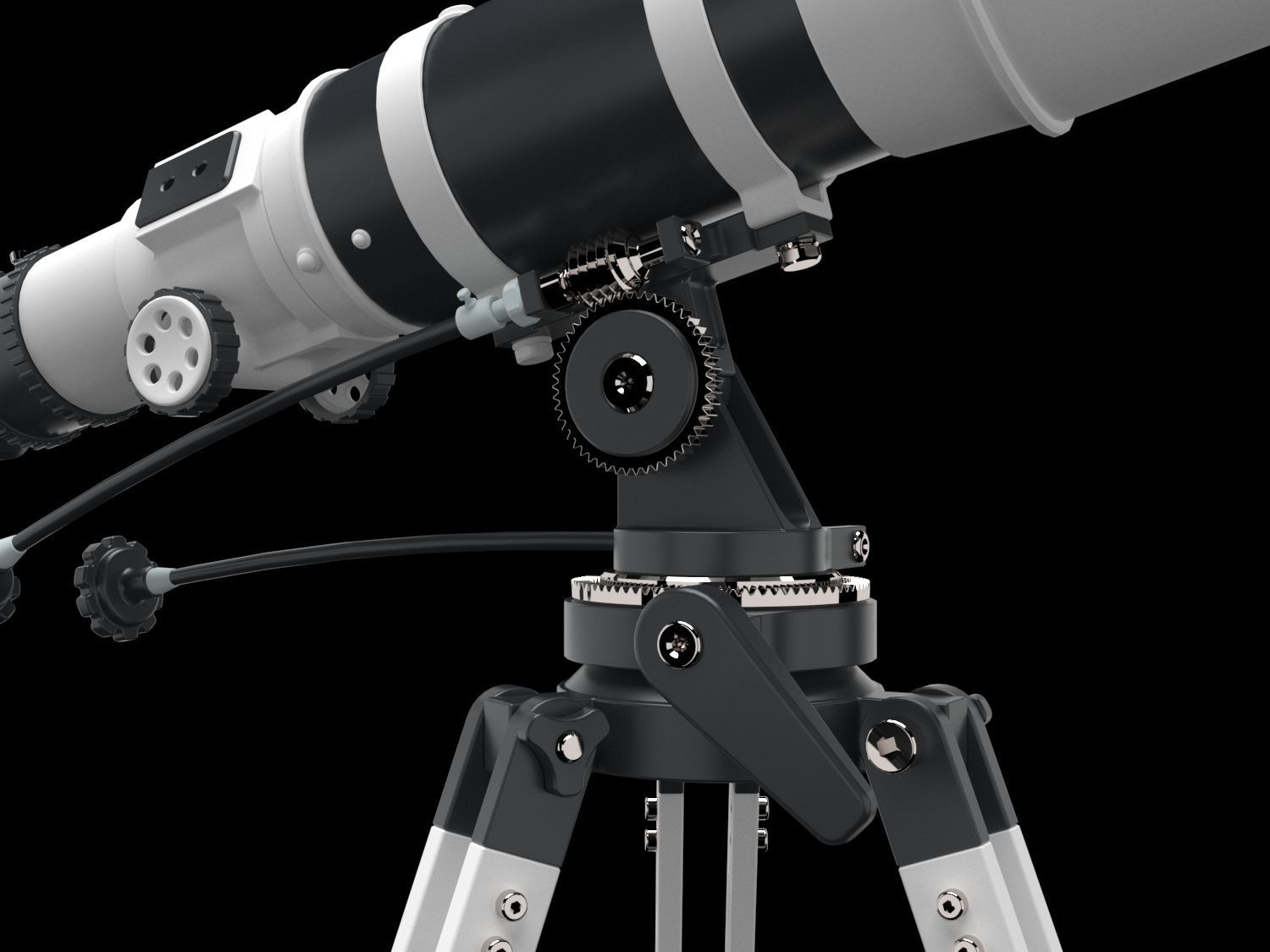 Space Hunter Telescope 3D model_2
