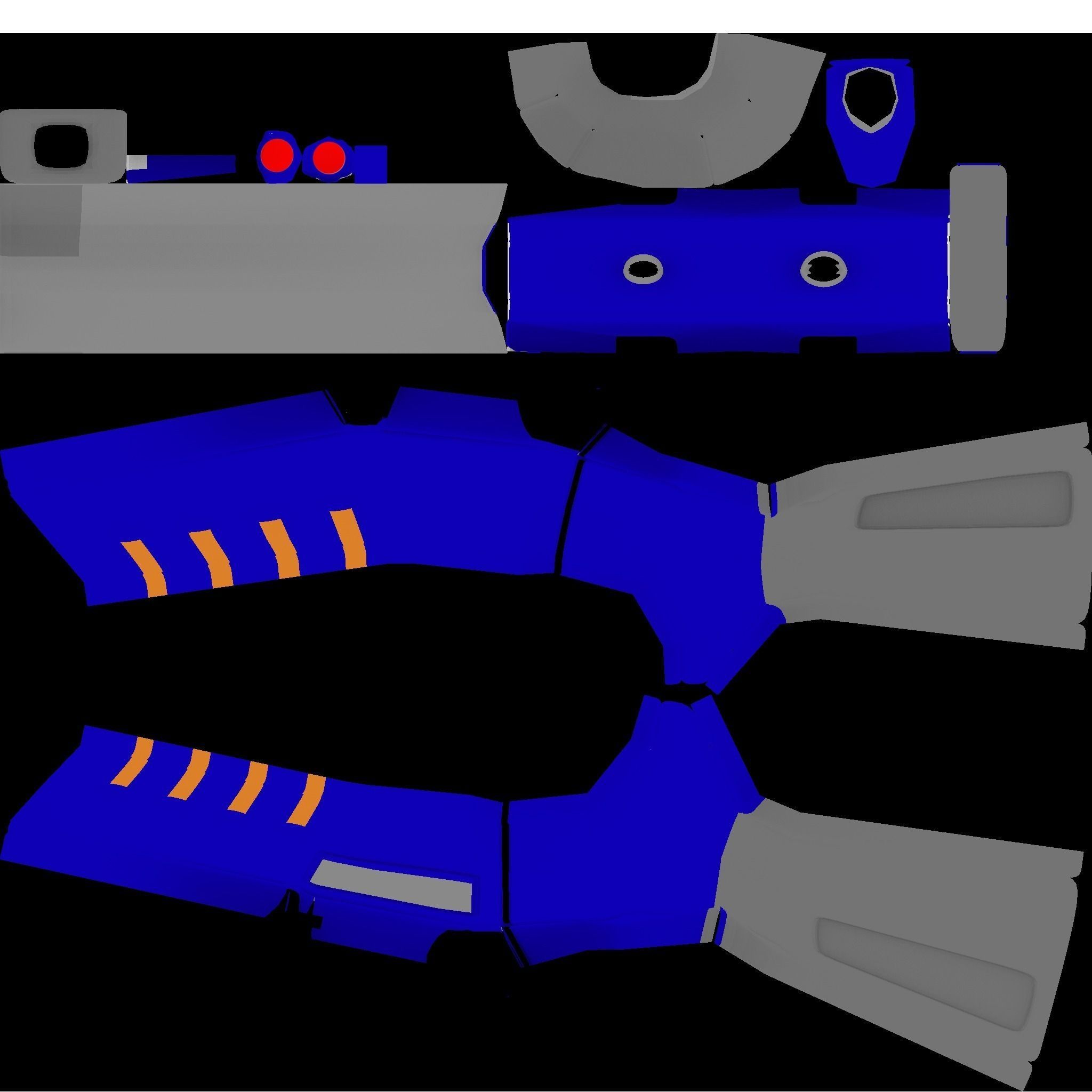 Hunting wolves Low-poly 3D model_8