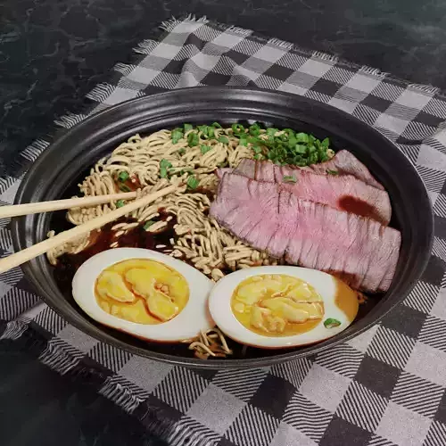 Ramen Noodles Bowl Shio style