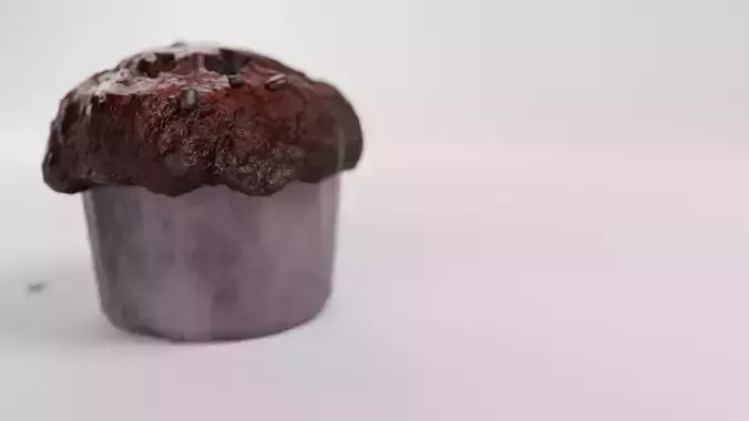 Chocolate Muffin Free 3D model