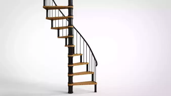 3D Stairs Model-Circle 3D model