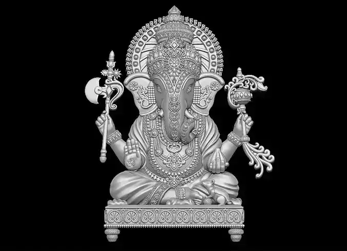 Ganesha statue of 3D print model