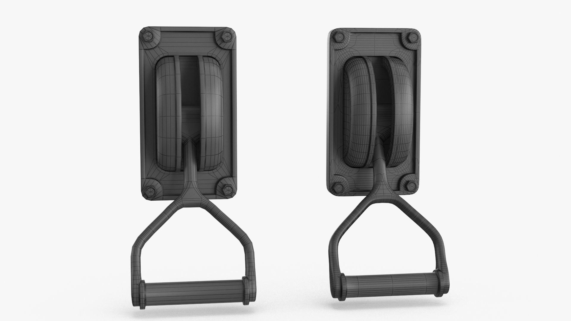 Industrial Power Switch Low-poly 3D model_11