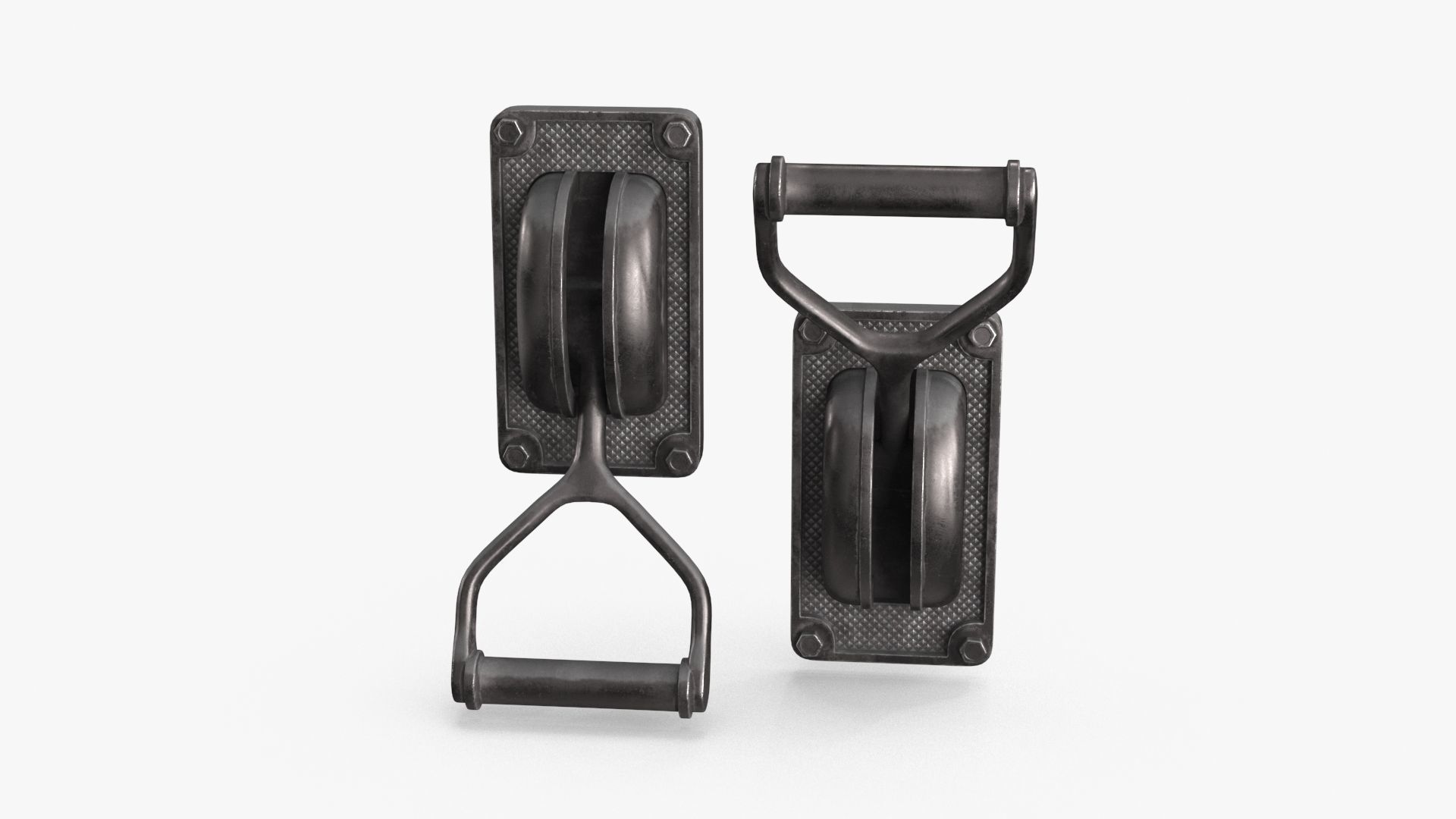 Industrial Power Switch Low-poly 3D model_6