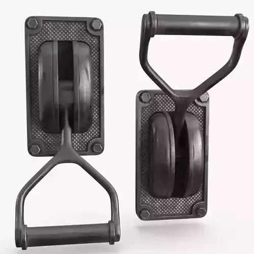 Industrial Power Switch Low-poly 3D model
