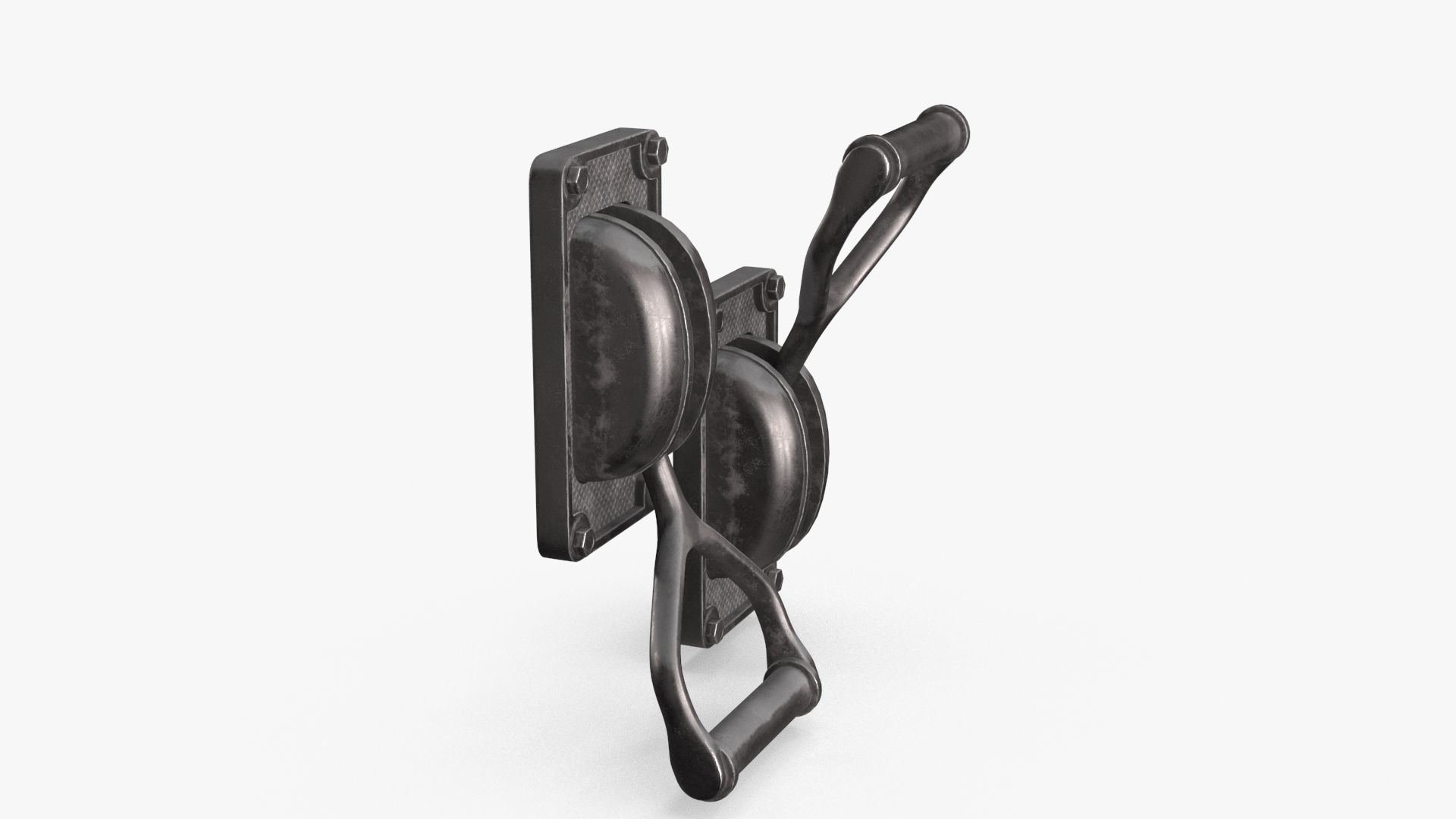 Industrial Power Switch Low-poly 3D model_4