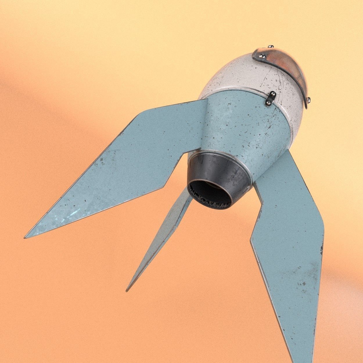 Air Bomb Low-poly 3D model_1