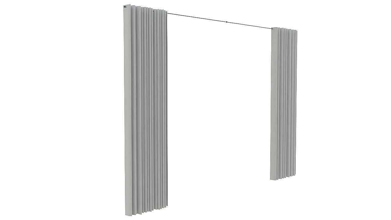 Fabric heavy courtain 3D model_6