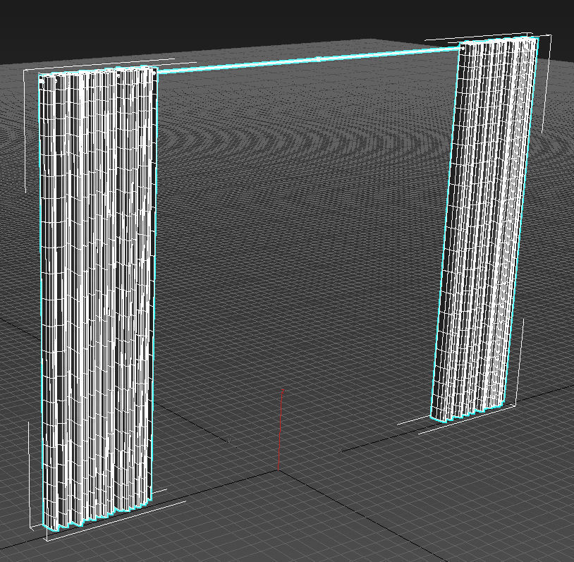 Fabric heavy courtain 3D model_16