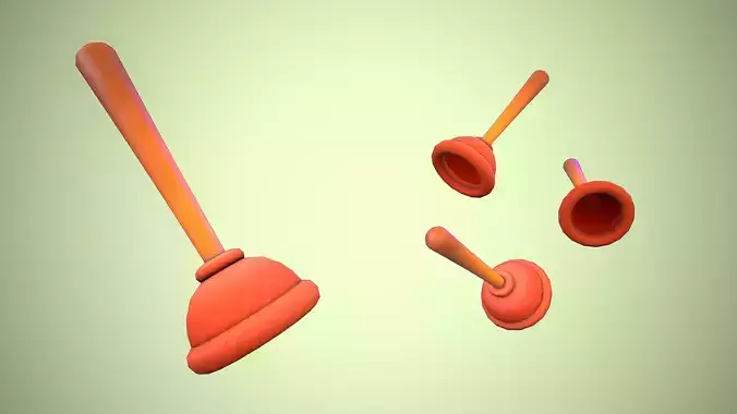 PLUNGER CARTOON STYLIZED
