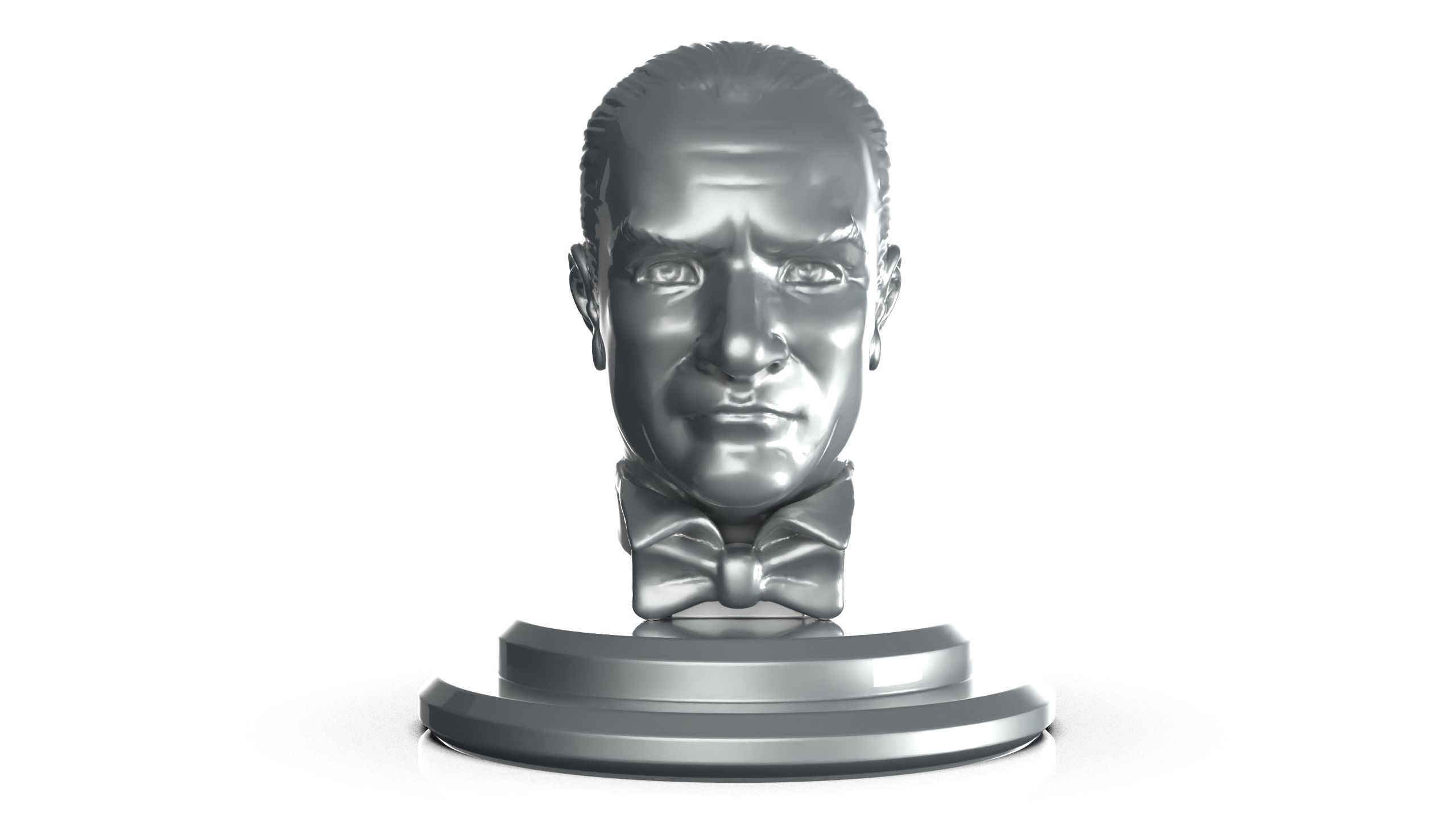 mustafa kemal ataturk  3D print model_1