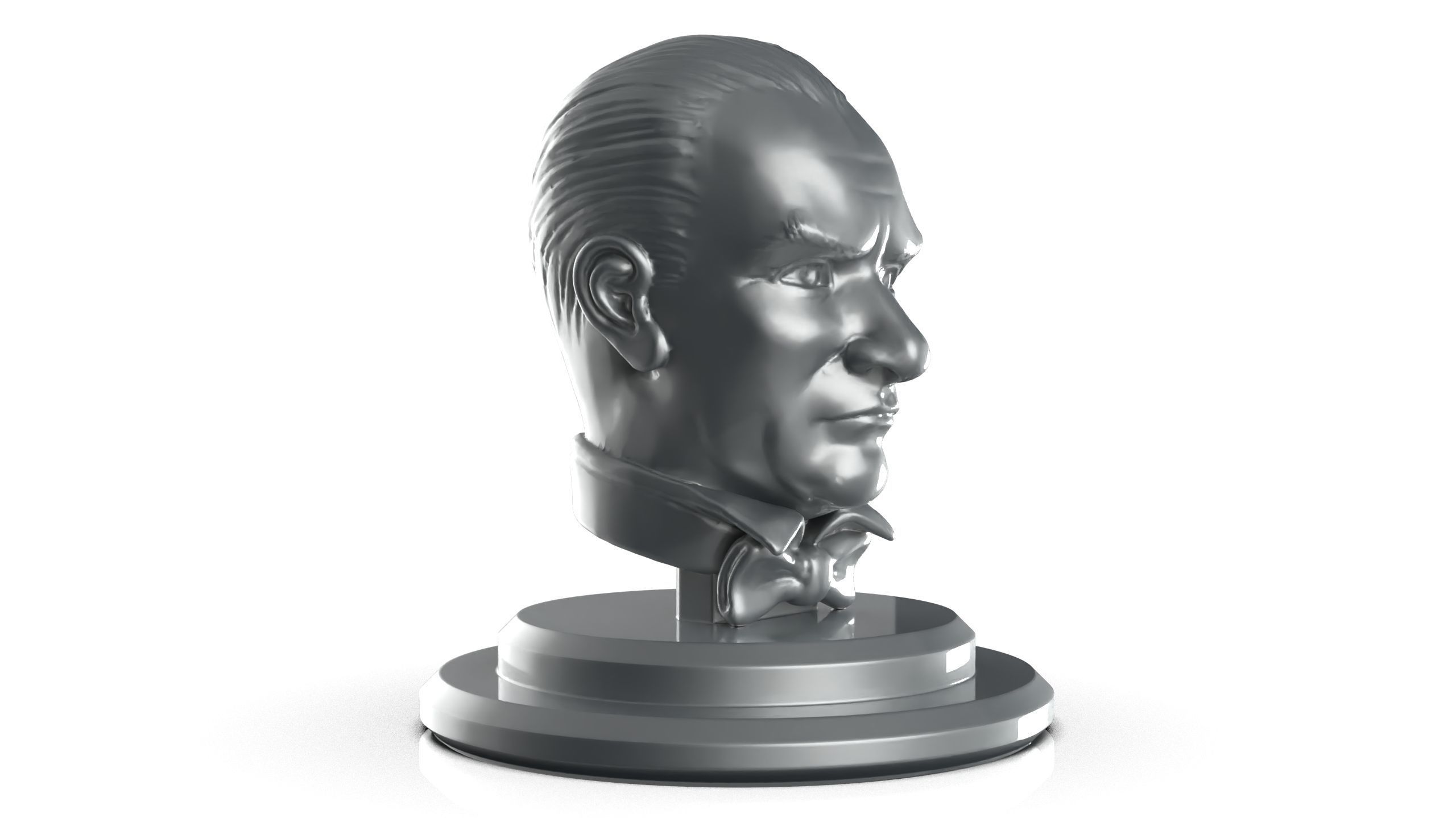 mustafa kemal ataturk  3D print model_2