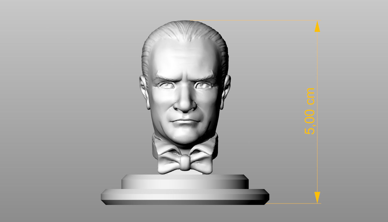 mustafa kemal ataturk  3D print model_5