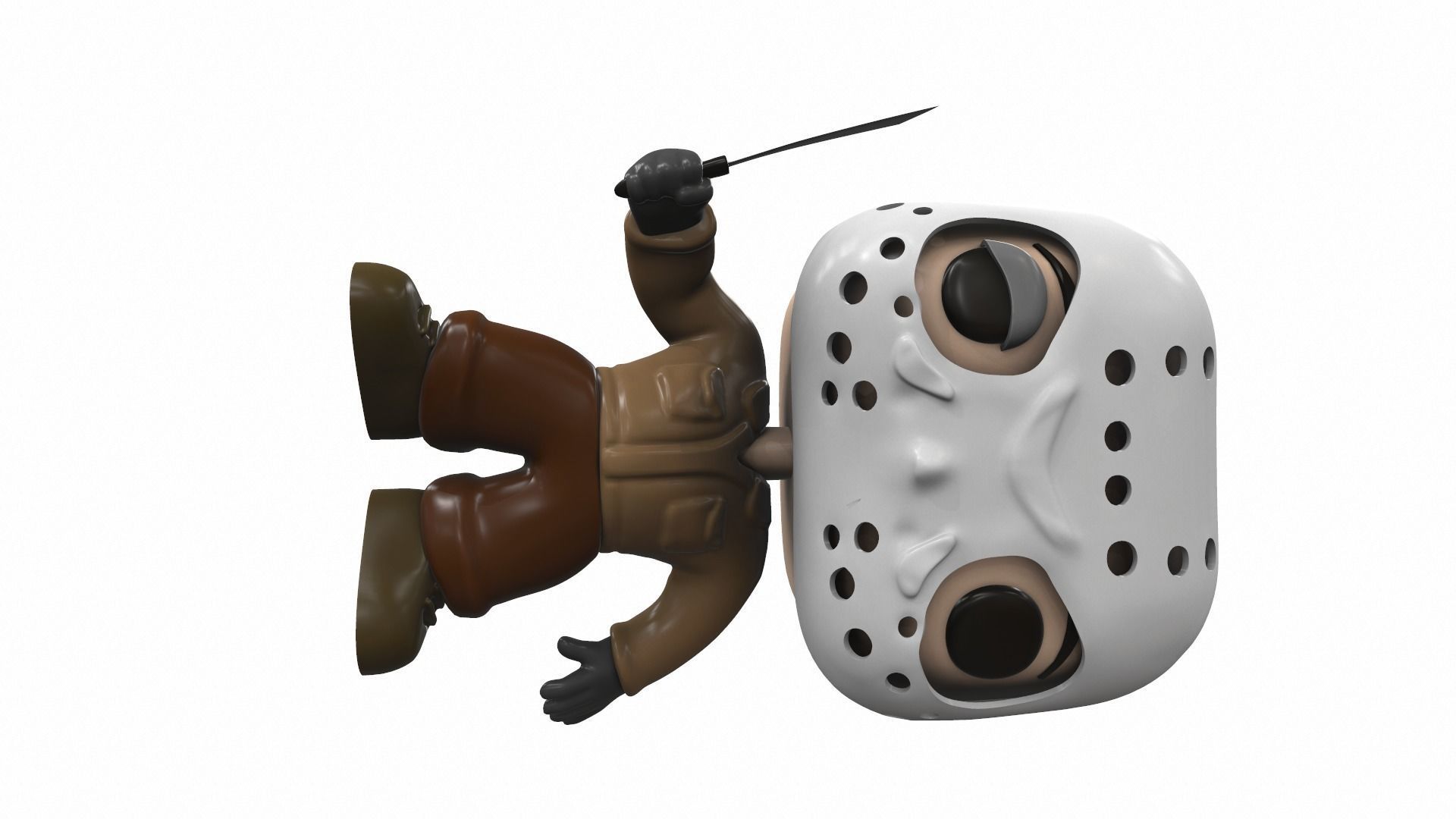 Funko pop Jason 3D model_5