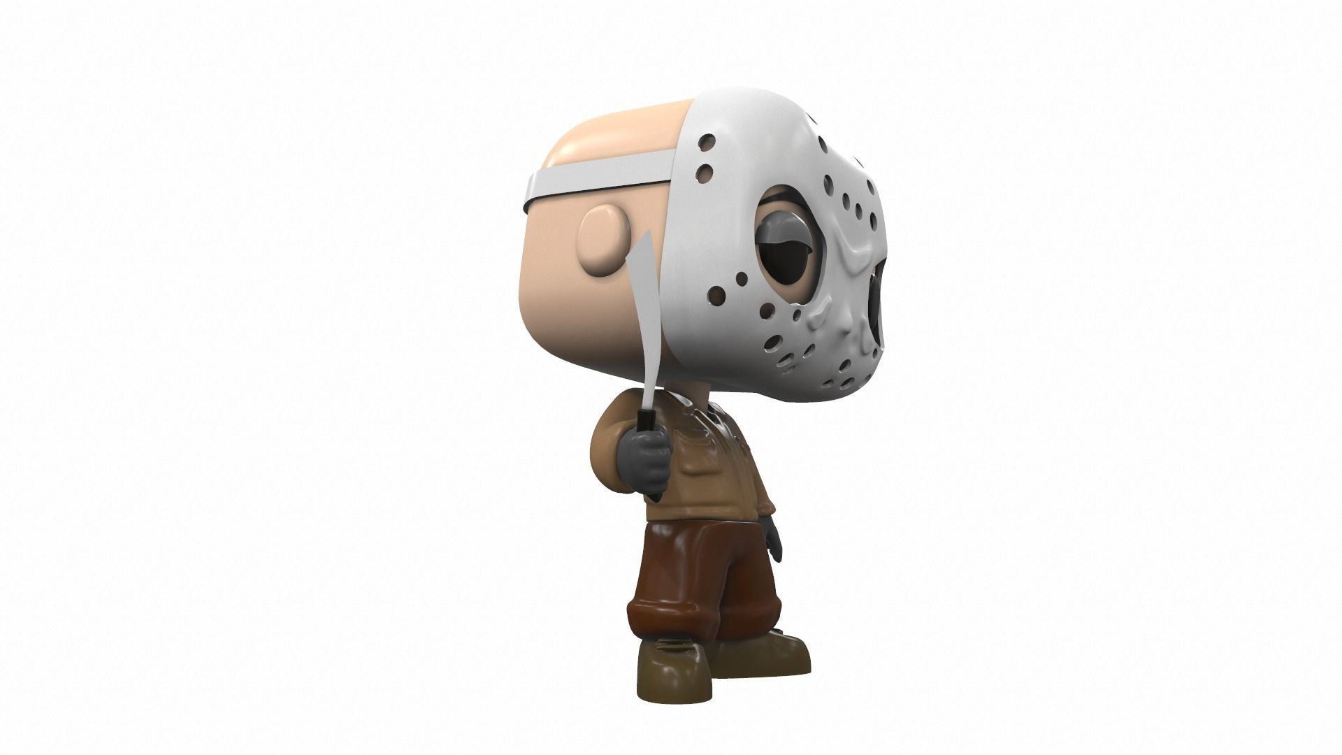 Funko pop Jason 3D model_3