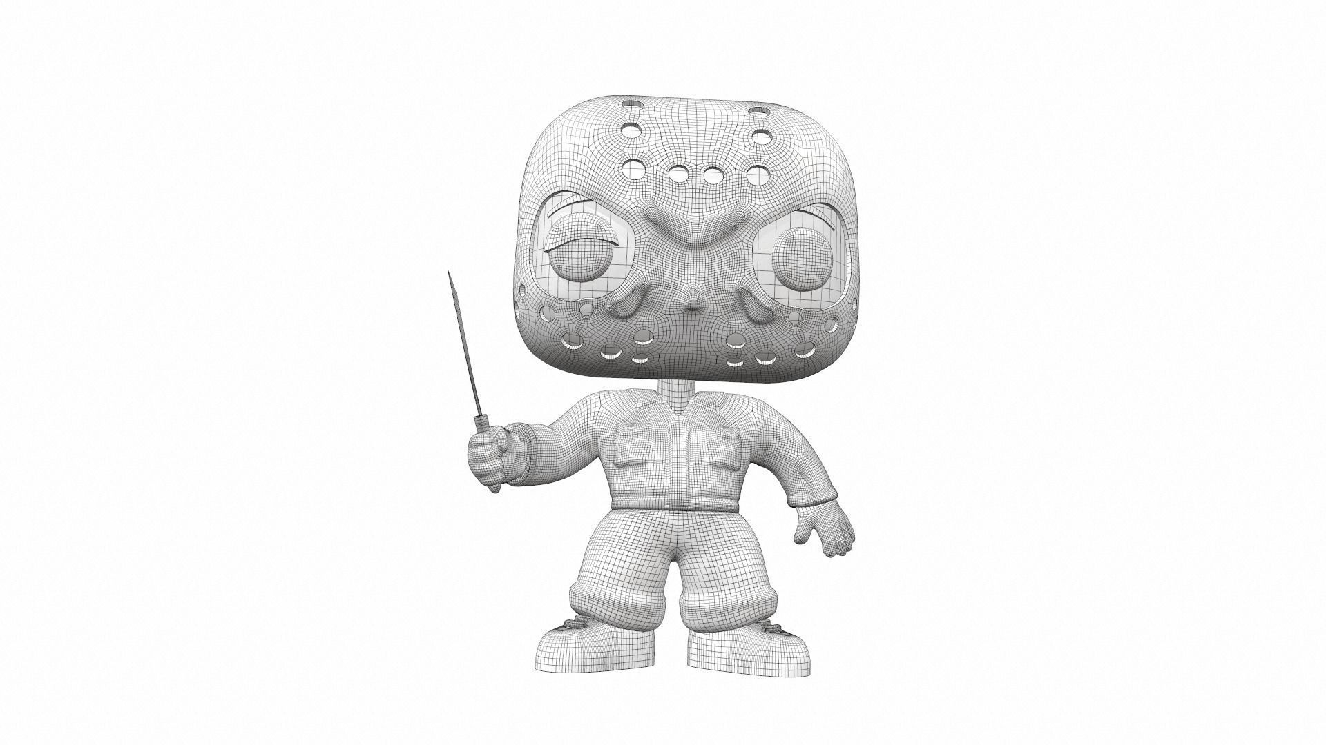 Funko pop Jason 3D model_10