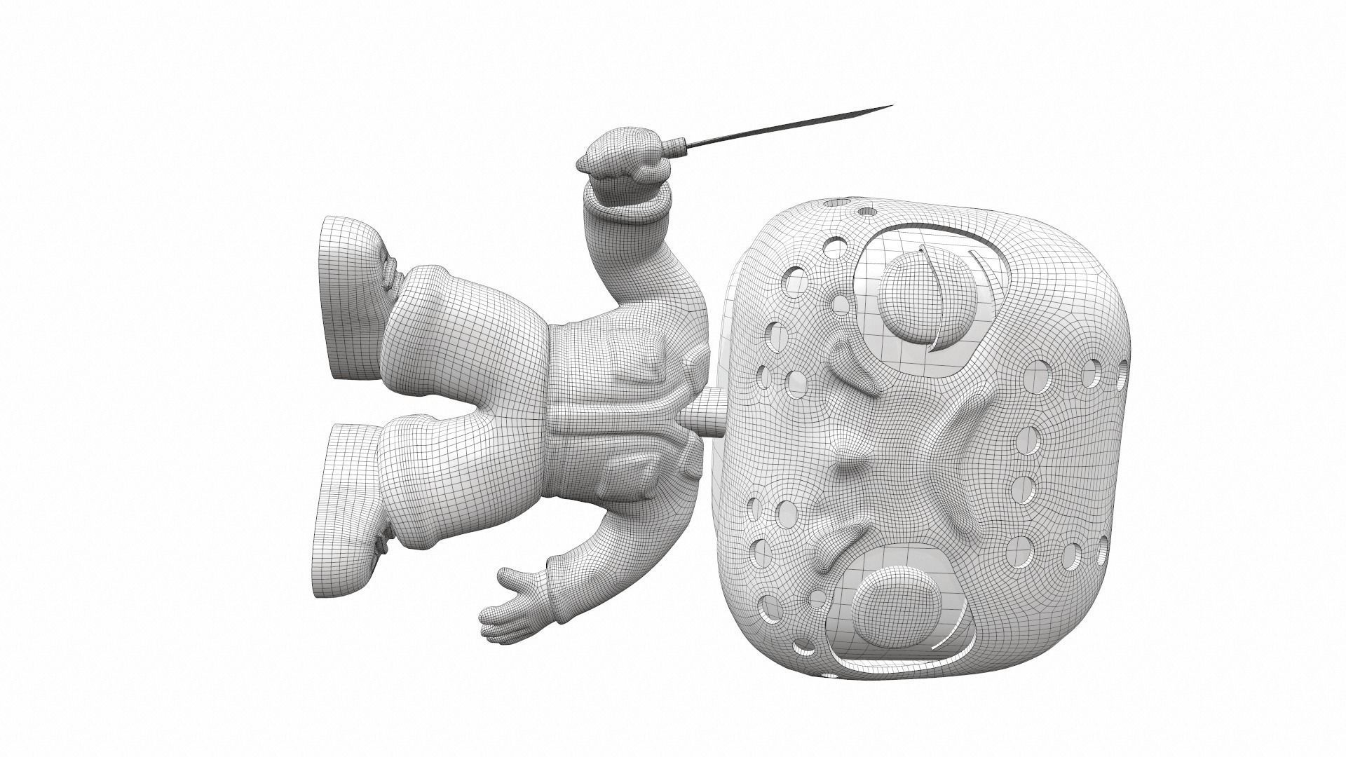 Funko pop Jason 3D model_14