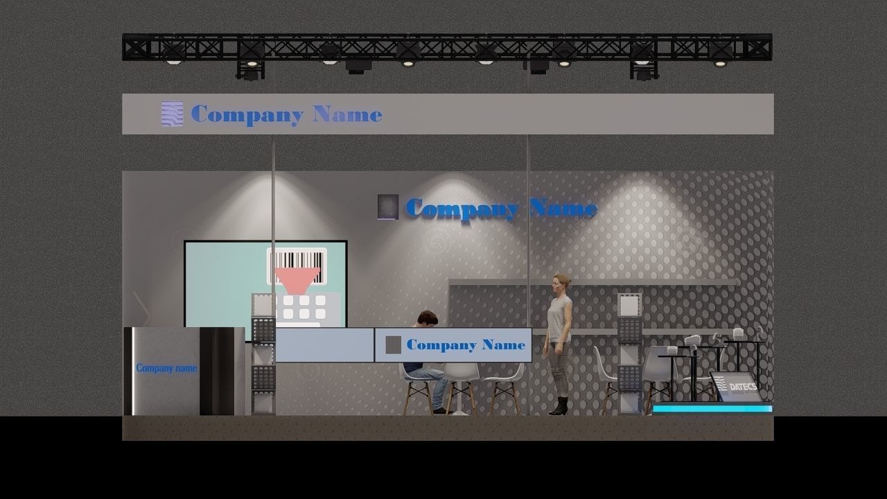 Exhibition top living room 3D model_2