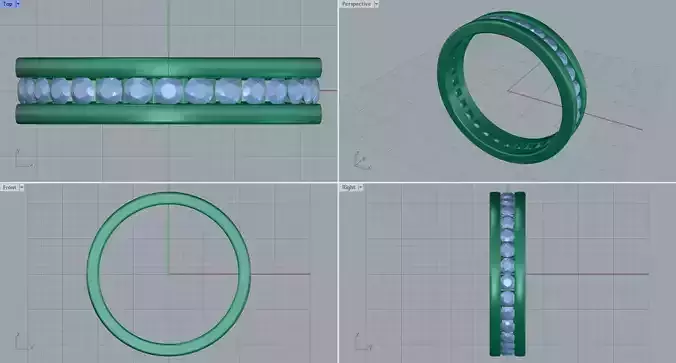 all around diamonds wedding ring 