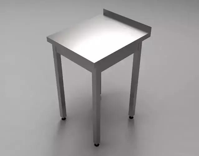 Work table stainless steel L 500 mm D 600 mm H 850 mm 3D model
