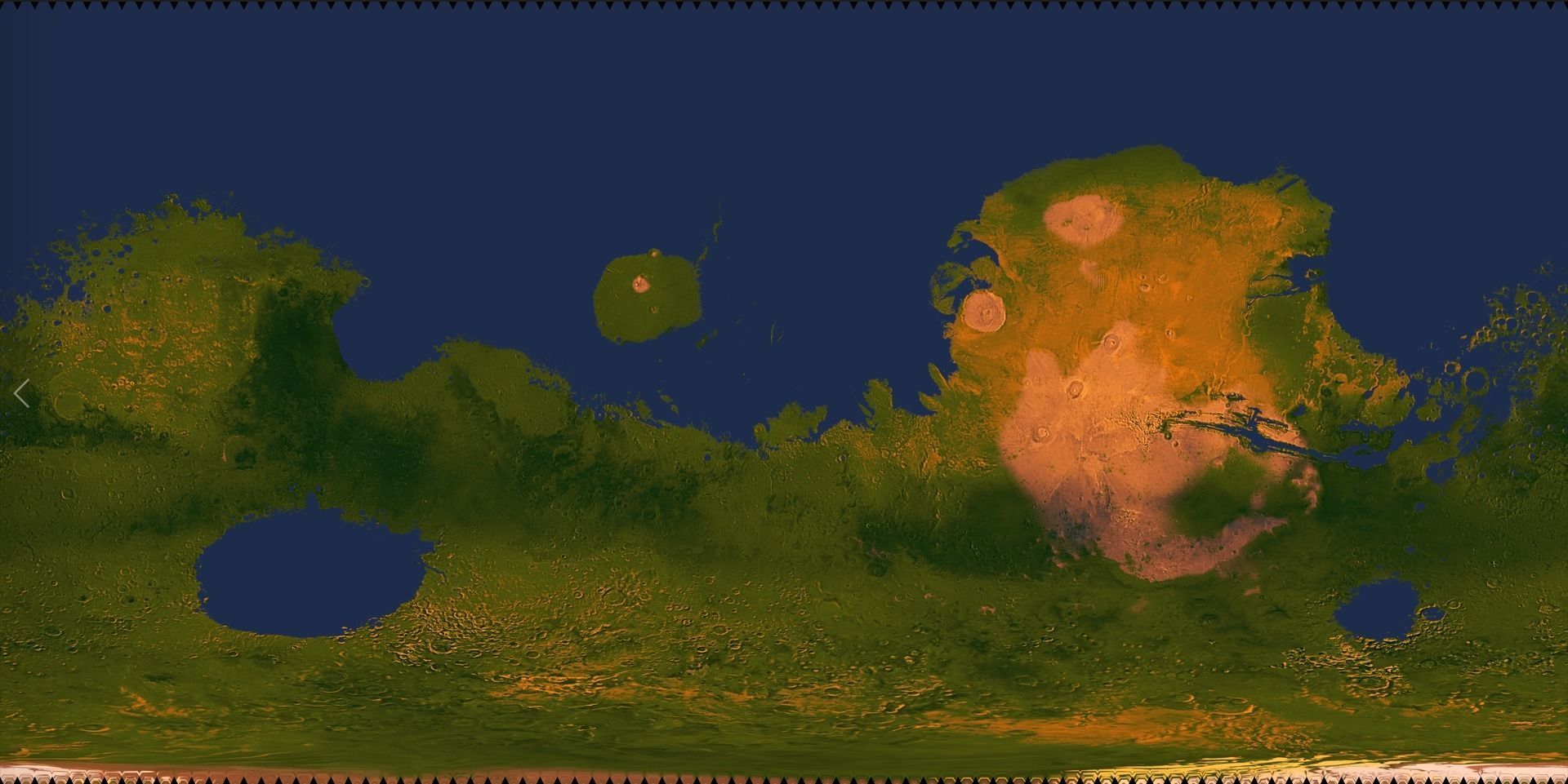 Terraformed Mars 6k textures low poly Low-poly 3D model_7