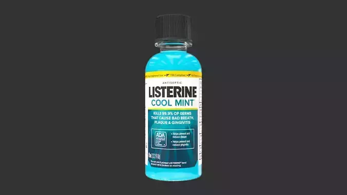  Listerine Cool Mint Mouthwash 95ml 3D model