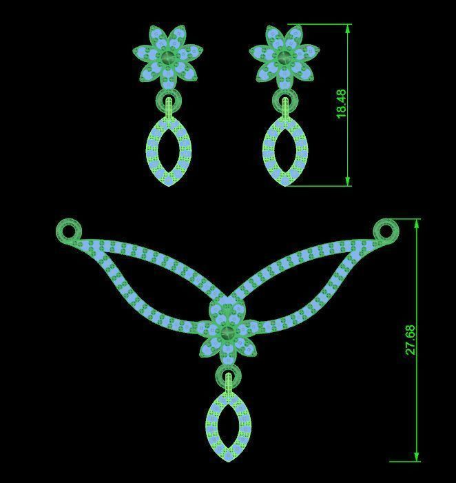 Half set 0065 3D print model_3